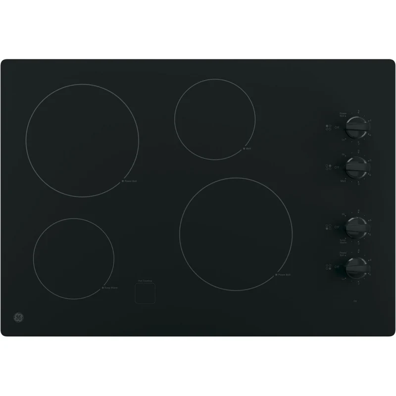 GE Table de cuisson encastrée électrique de 30 pouces JP3030DWBB