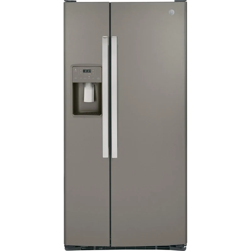 GE Réfrigérateur côte à côte de 33 pouces, 23 pi cu avec distributeur d'eau et de glace GSS23GMPES