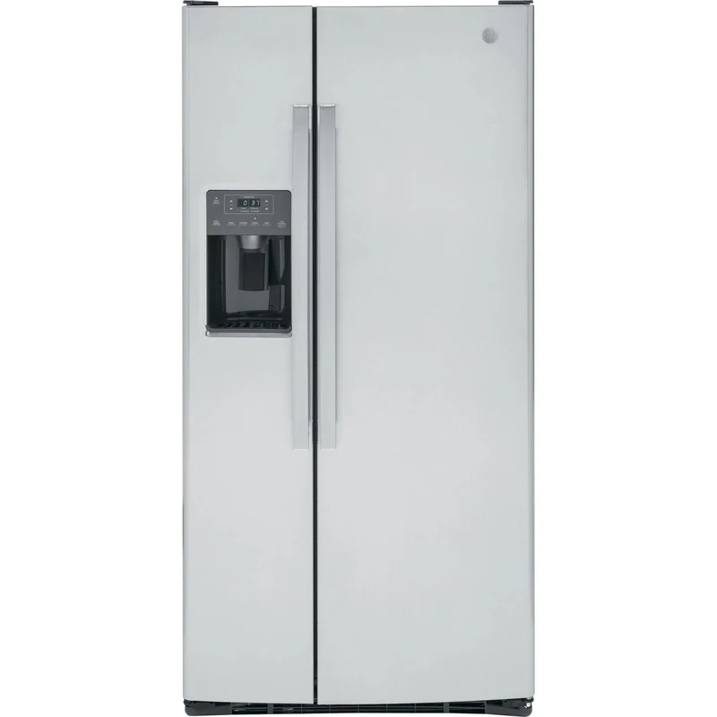 GE Réfrigérateur côte à côte de 33 pouces, 23 pi cu avec distributeur d'eau et de glace GSS23GYPFS