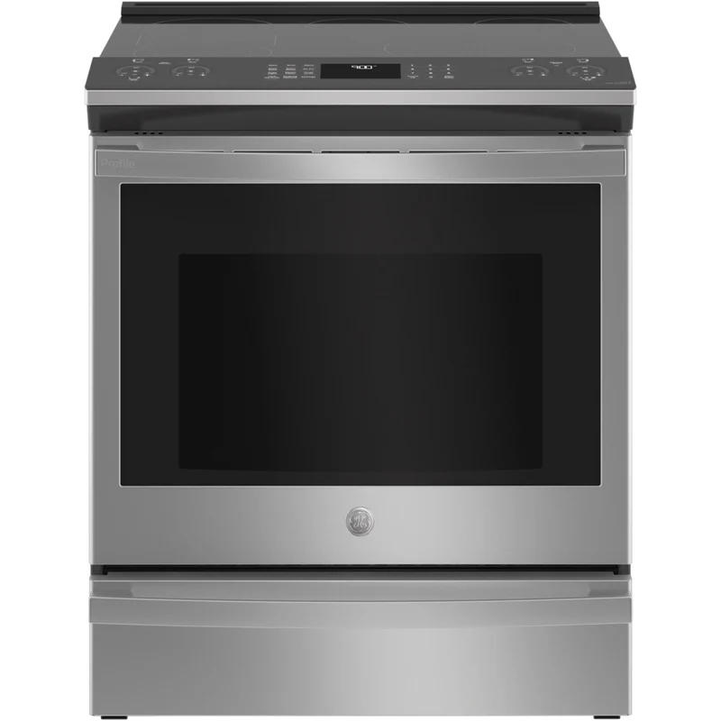 GE Profile Cuisinière électrique encastrée de 30 po. avec technologie de la friture à l'air PSS93YPFS