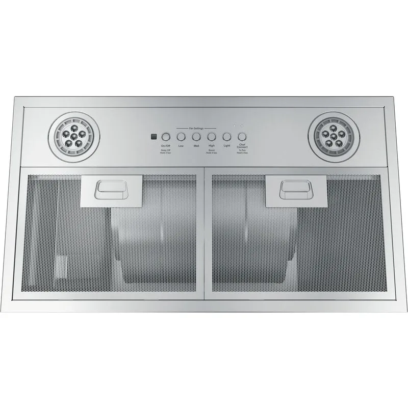 GE Hotte encastrable de 21 po avec éclairage DEL UVC7300SLSS