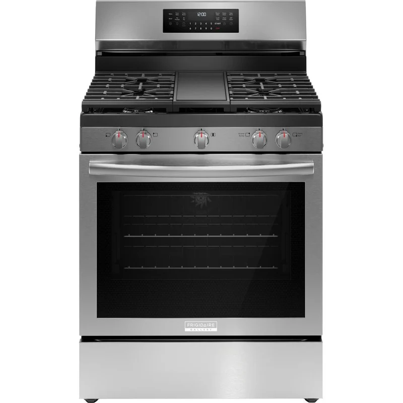 Frigidaire Gallery Cuisinière amovible à gaz de 30 pouces avec technologie Air Fry GCRG3060BF