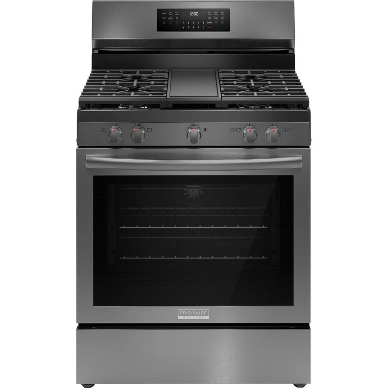 Frigidaire Gallery Cuisinière amovible à gaz de 30 pouces avec technologie Air Fry GCRG3060BD
