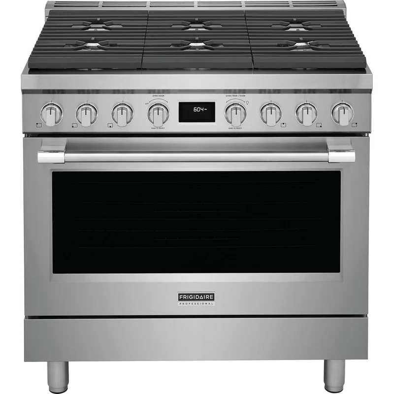 Frigidaire Professional Cuisinière amovible biénergie de 36 pouces avec technologie convection PCFD3670AF