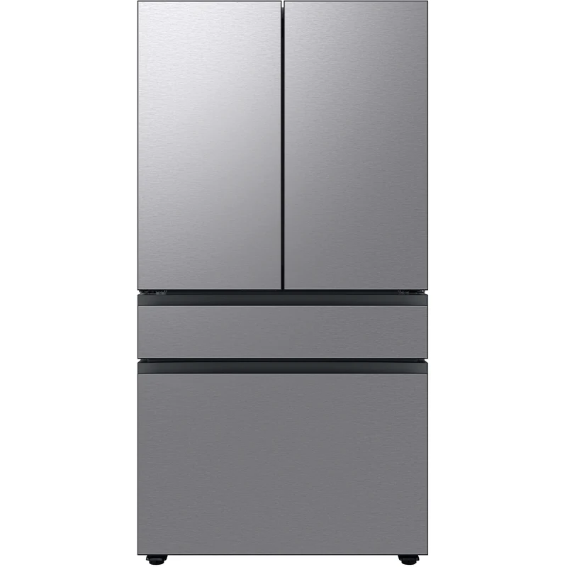 Samsung Réfrigérateur quatre portes avec porte à deux battants à profondeur de comptoir Bespoke de 36 po., 23 pi.cu. avec machine à glaçons double RF23BB8600QLAA