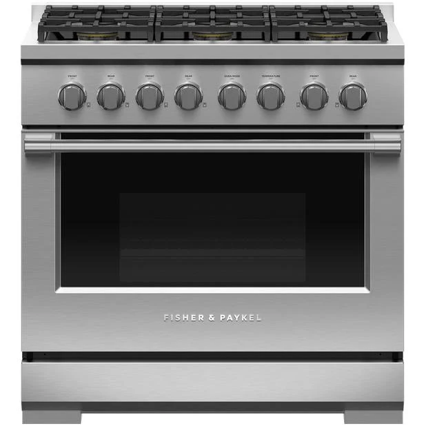 Fisher & Paykel Cuisinière amovible à gaz de 36 po. avec brûleurs Dual Flow Burners™ RGV3-366-L