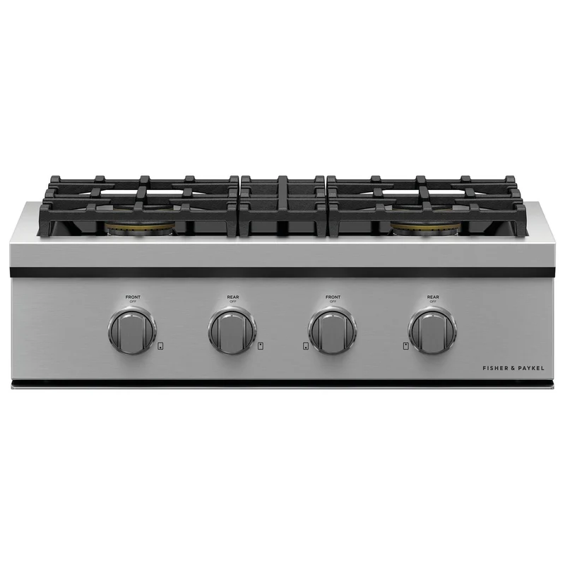 Fisher & Paykel Dessus de cuisinière intégré à gaz de 30 po. avec 4 brûleurs CPV3-304-N