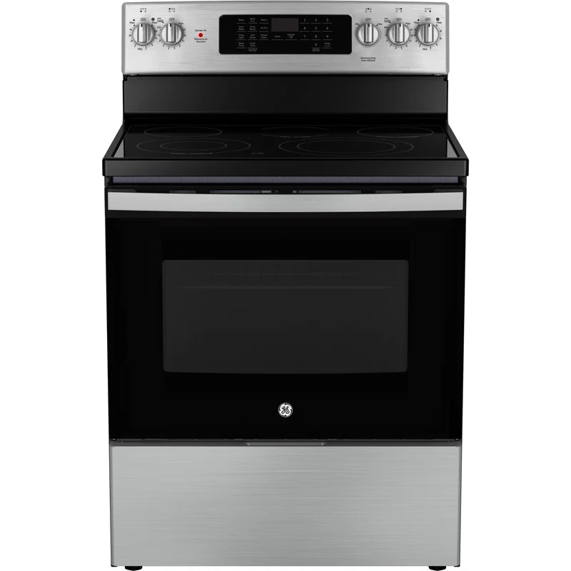 GE Cuisinière amovible électrique de 30 pouces avec technologie convection européenne véritable JCB840STSS