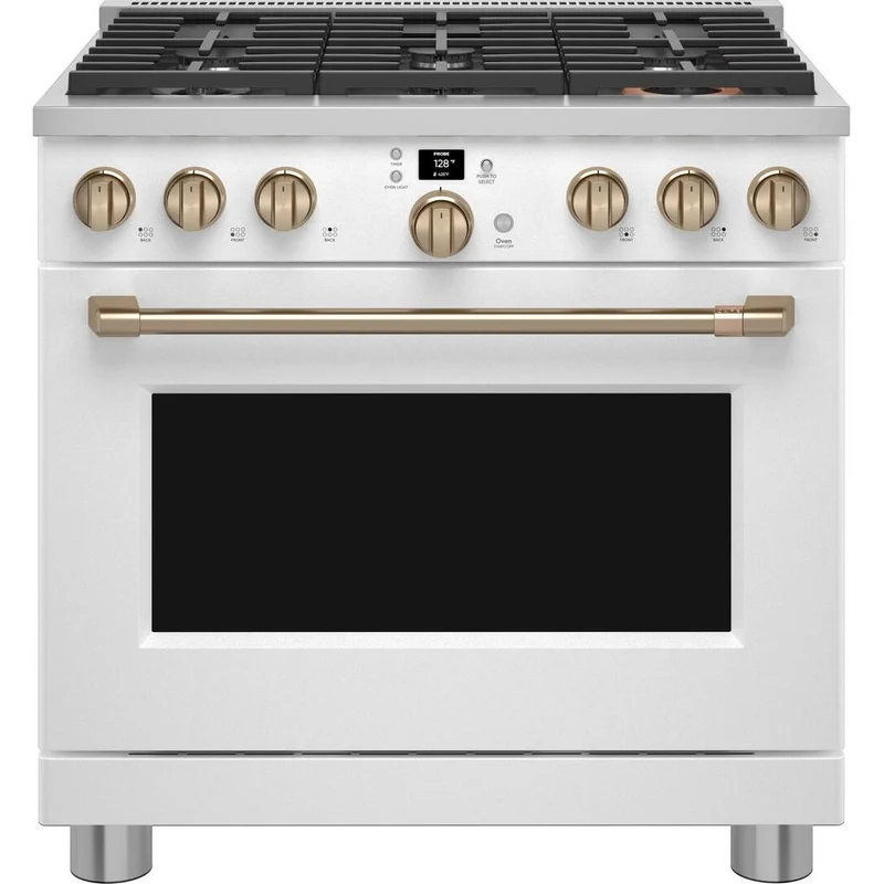 Café Cuisinière amovible à gaz de 36 po. avec connectivité WI-FI CGY366P4TW2