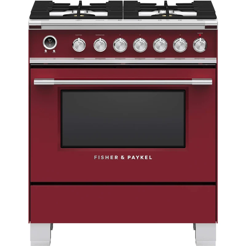 Fisher & Paykel Cuisinière amovible à biénergie de 30 po avec tiroir chauffant OR30SCG6R1