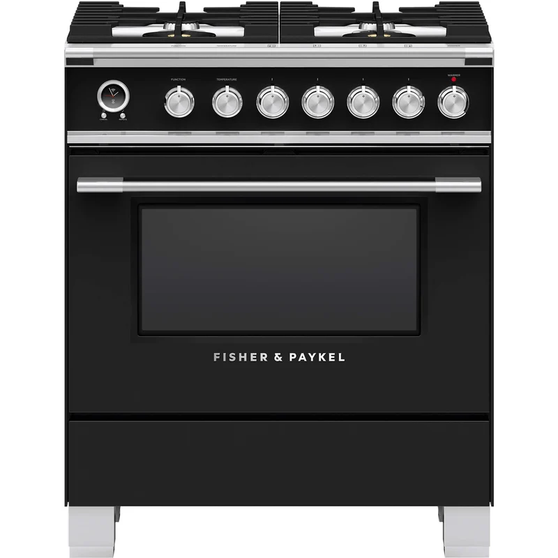 Fisher & Paykel Cuisinière amovible à biénergie de 30 po avec tiroir chauffant OR30SCG6B1