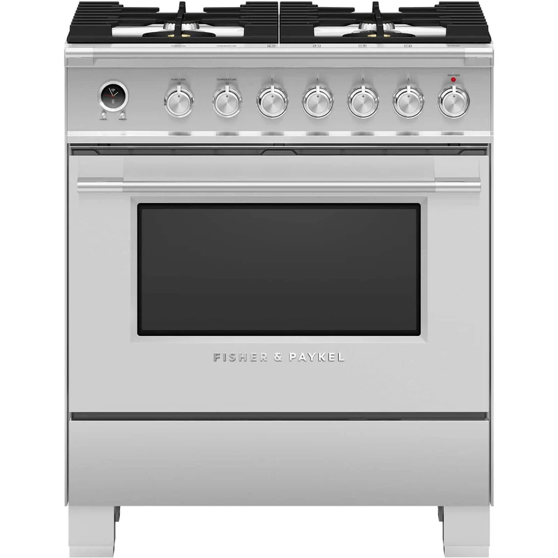 Fisher & Paykel Cuisinière amovible à biénergie de 30 po avec tiroir chauffant OR30SCG6X1