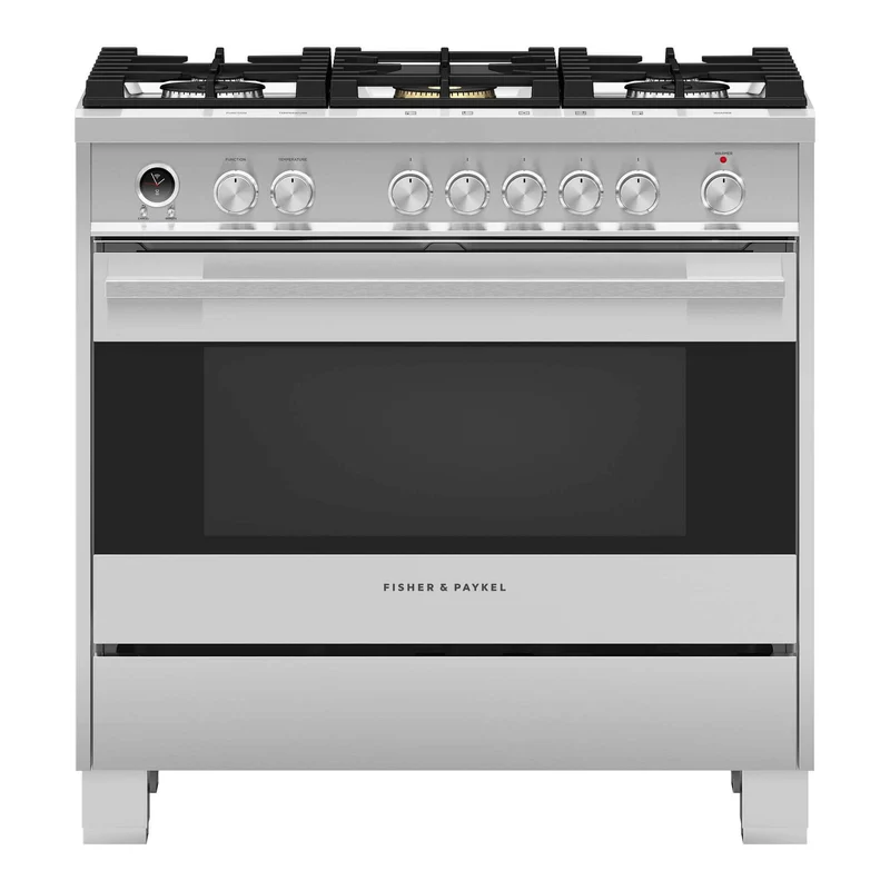 Fisher & Paykel Cuisinière amovible à biénergie de 36 po avec technologie AeroTech™ OR36SDG6X1