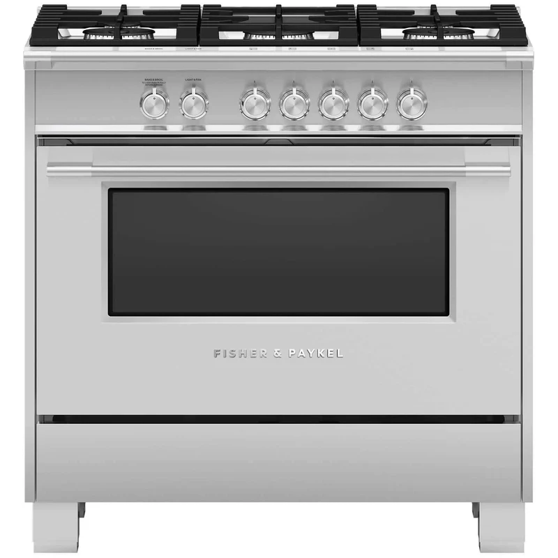 Fisher & Paykel Cuisinière amovible à gaz de 36 po avec technologie AeroTech™ OR36SCG4X1