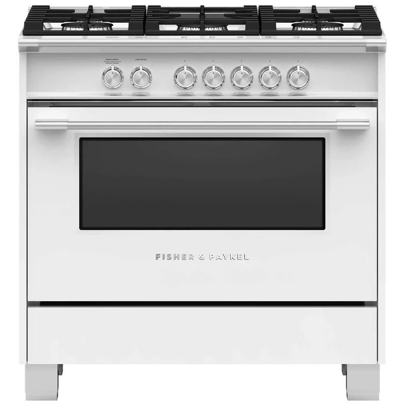 Fisher & Paykel Cuisinière amovible à gaz de 36 po avec technologie AeroTech™ OR36SCG4W1