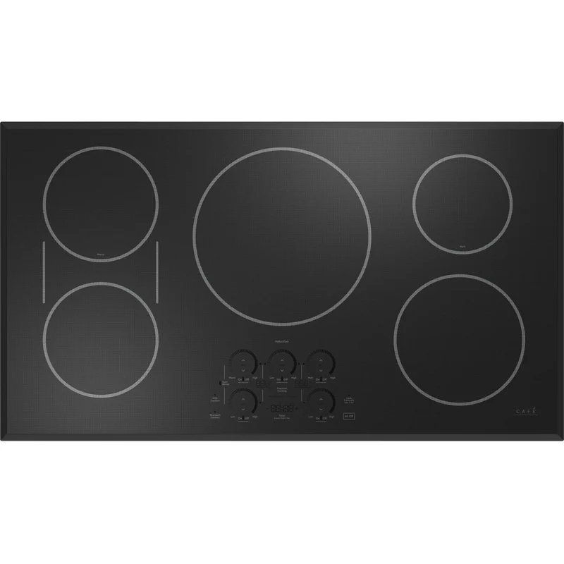 Café Table de cuisson encastrée à induction de 36 pouces avec Chef Connect CHP90361TBB