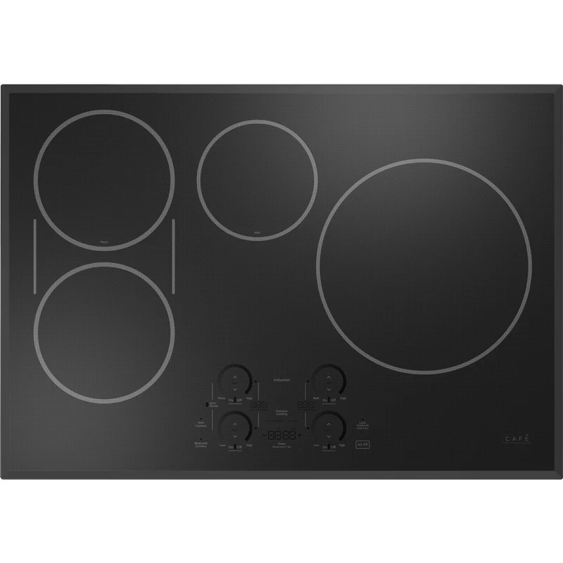 Café Table de cuisson encastrée à induction de 30 pouces avec Wi-Fi CHP90301TBB