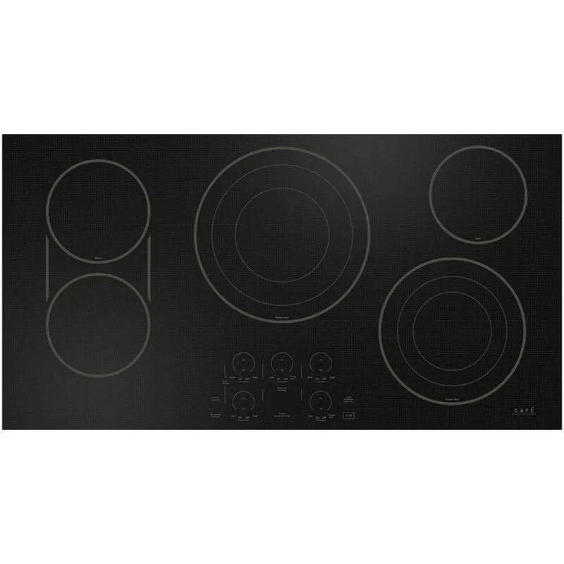 Café Table de cuisson encastrée électrique de 36 pouces avec Chef Connect CEP90361TBB