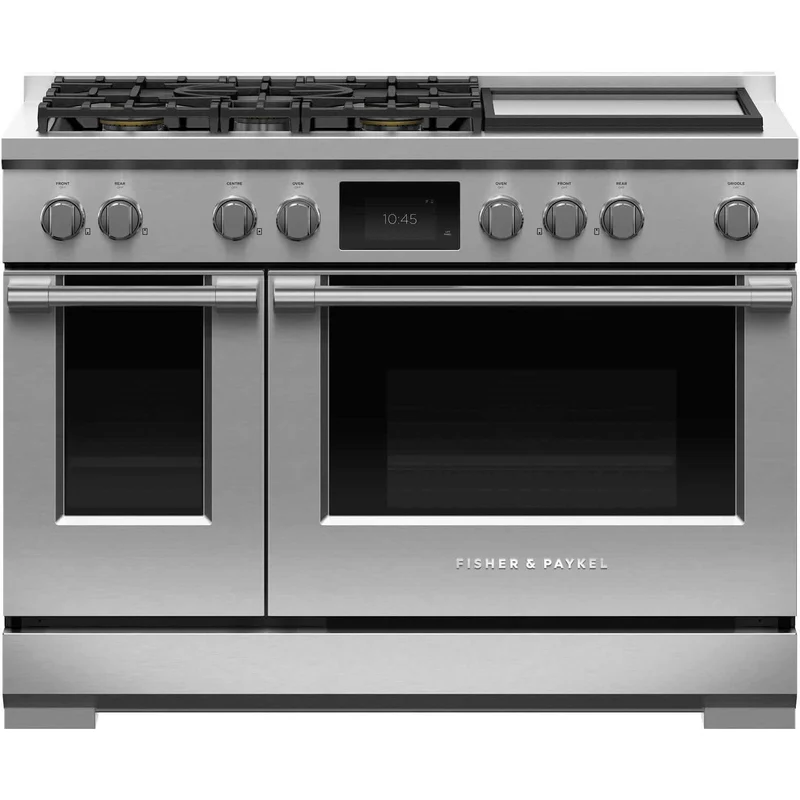 Fisher & Paykel Cuisinière biénergie amovible de 48 po avec plaque chauffante RDV3-485GD-L