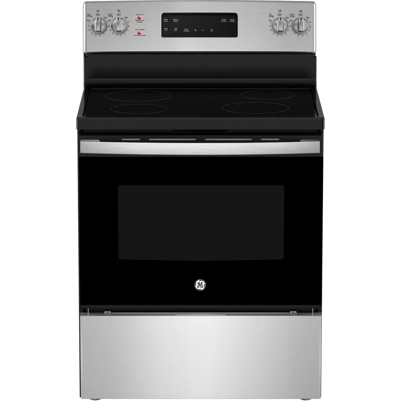 GE Cuisinière standard électrique de 30 po auto-nettoyante JCB630SVSS