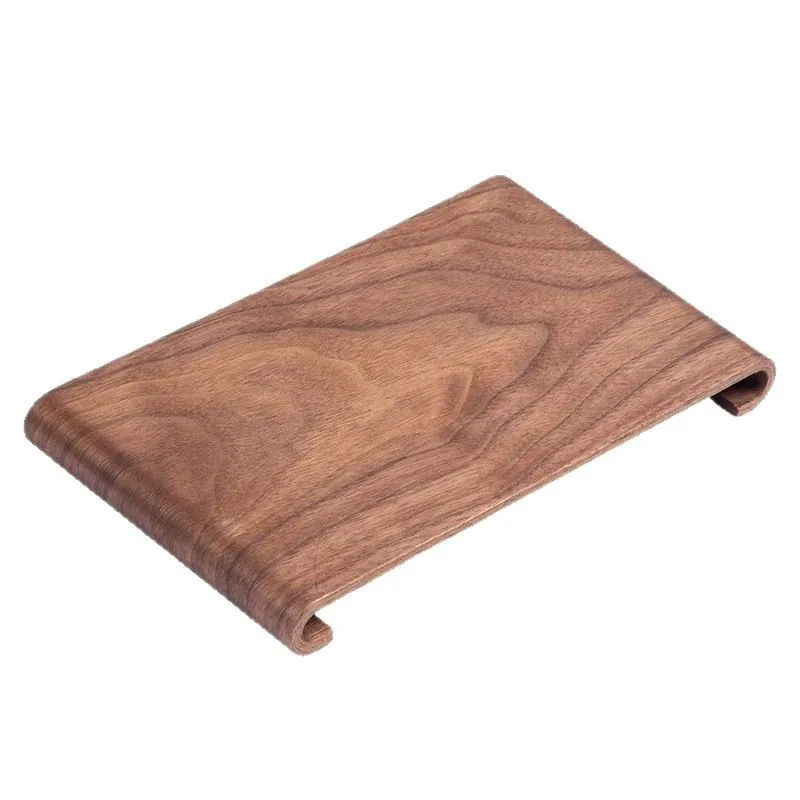 Plateau à thé en bois rectangulaire - noyer, bords hauts, 34,95 EUR