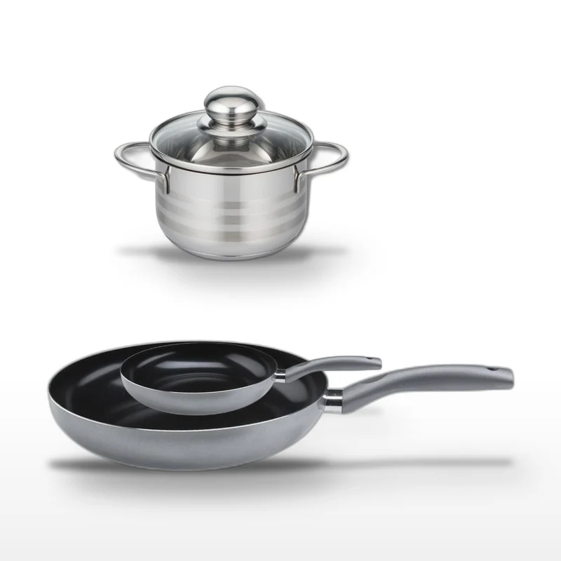 Lot Poêle 32 cm & 20 cm Elo Ducato avec Faitout 14 cm