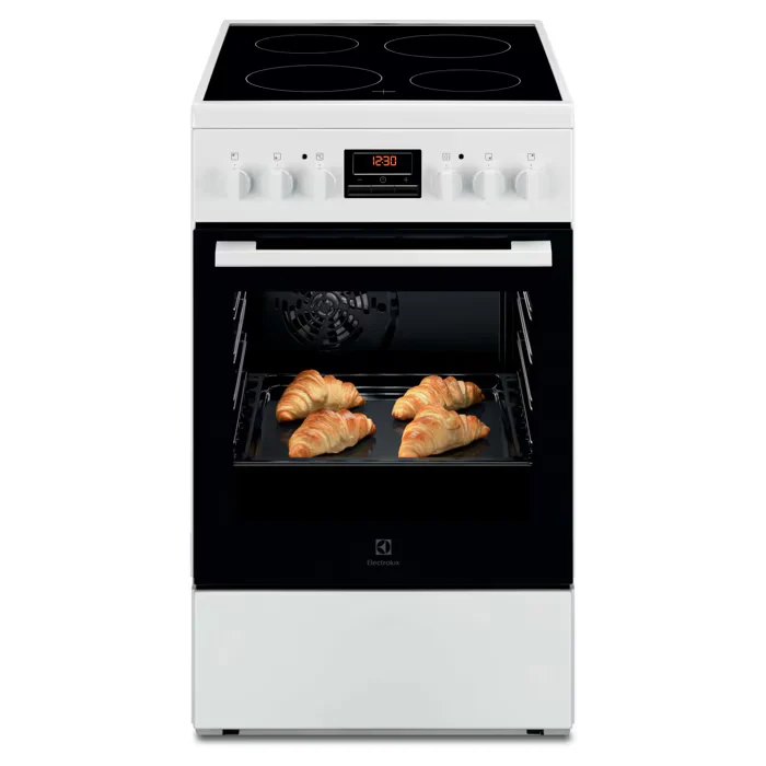 Cuisinière Vitrocéramique 50x60 4 foyers Multifonction ELECTROLUX LKR524288W