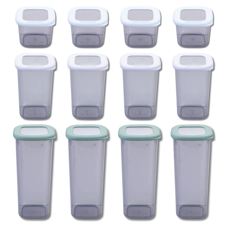 Lot de 8 boîtes hermétiques 11 cm avec 4 boîtes à provisions Fackelmann Storage