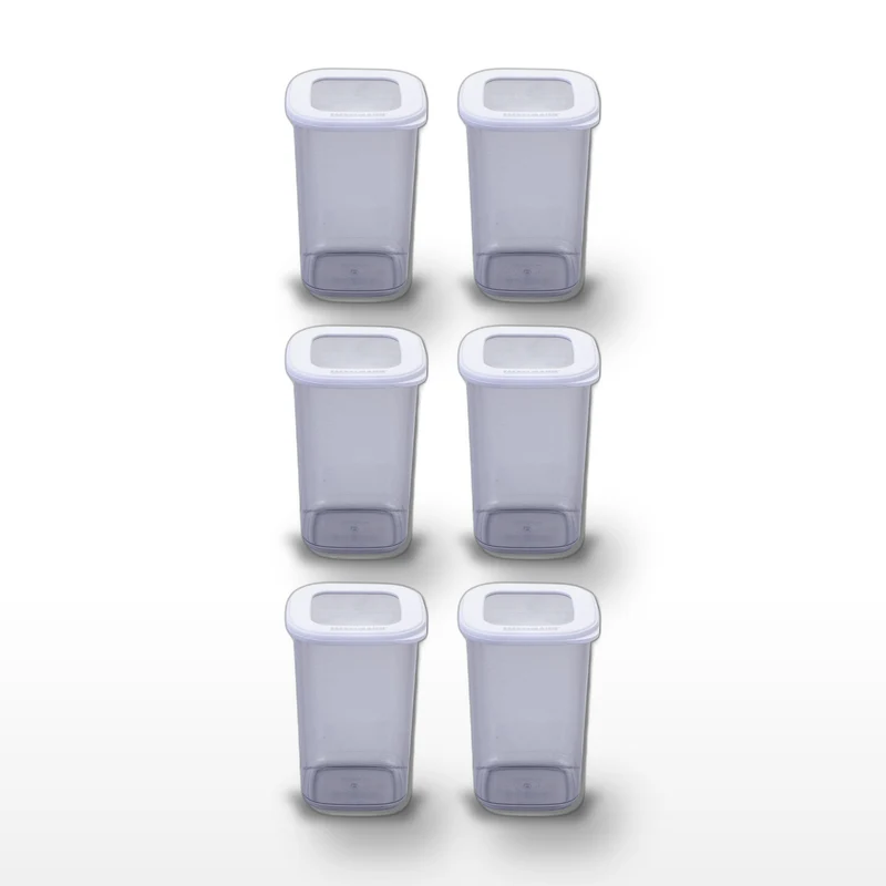 Lot de 6 boîtes hermétiques 1,1 L avec 6 ustensiles de cuisine Fackelmann Storage