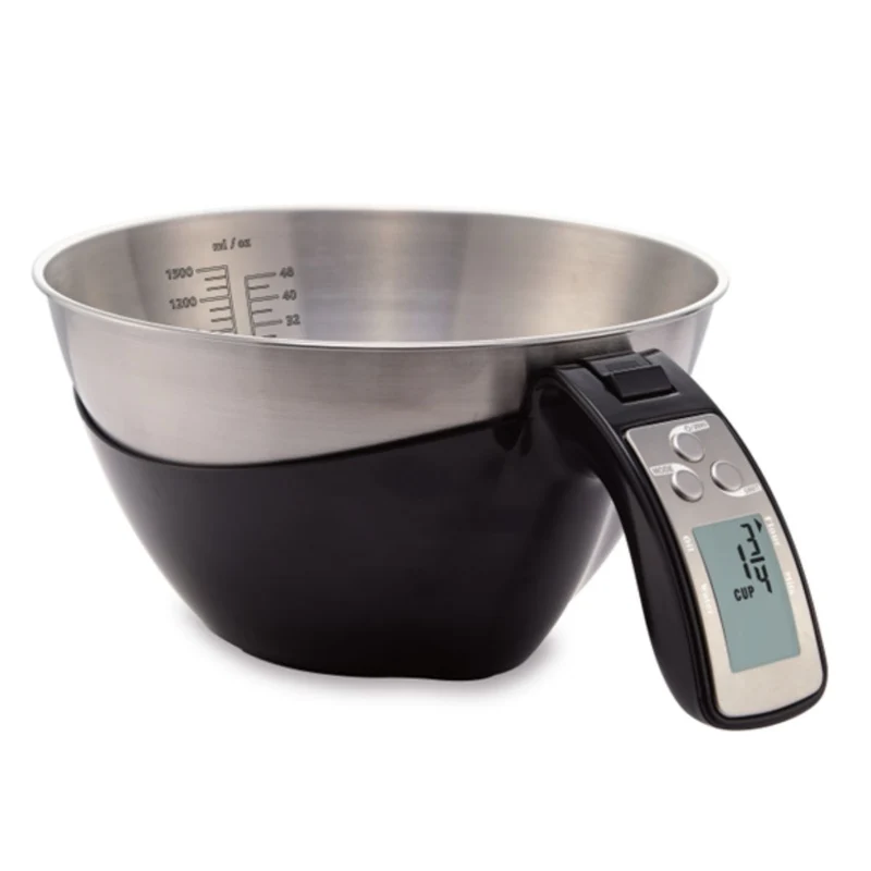 Balance de cuisine avec bol inox détachable Fackelmann