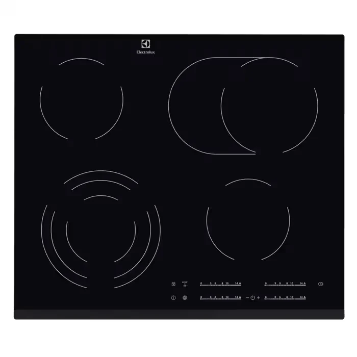 Plaque Vitrocéramique 4 foyers ELECTROLUX EHF6547FOK