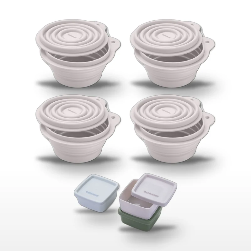 Lot de 4 boîtes hermétiques 13 cm avec 3 boîtes à sauce Fackelmann Storage