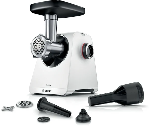 Série 6, Hachoir à viande, MultiPower, 2100 W, Blanc, blanc BOSCH MFWS607W(F)