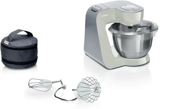 Série 4, Robot pâtissier, MUM 5, 1000 W, Gris, Blanc, argent BOSCH MUM58L00