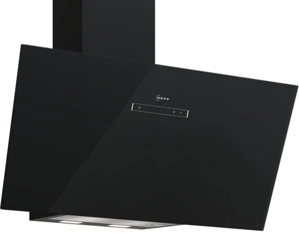 N 70, Hotte murale, 80 cm, Noir avec finition en verre, Noir NEFF D85ICN1S0