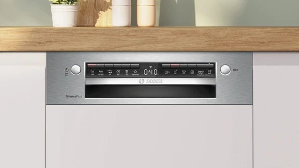 Série 4, Lave-vaisselle encastrable avec bandeau, 45 cm, Acier brossé BOSCH SPI4HMS13E