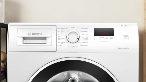 Série 2, Machine à laver hublot, 8 kg, max. 1200 tr/min BOSCH WGE03201FR