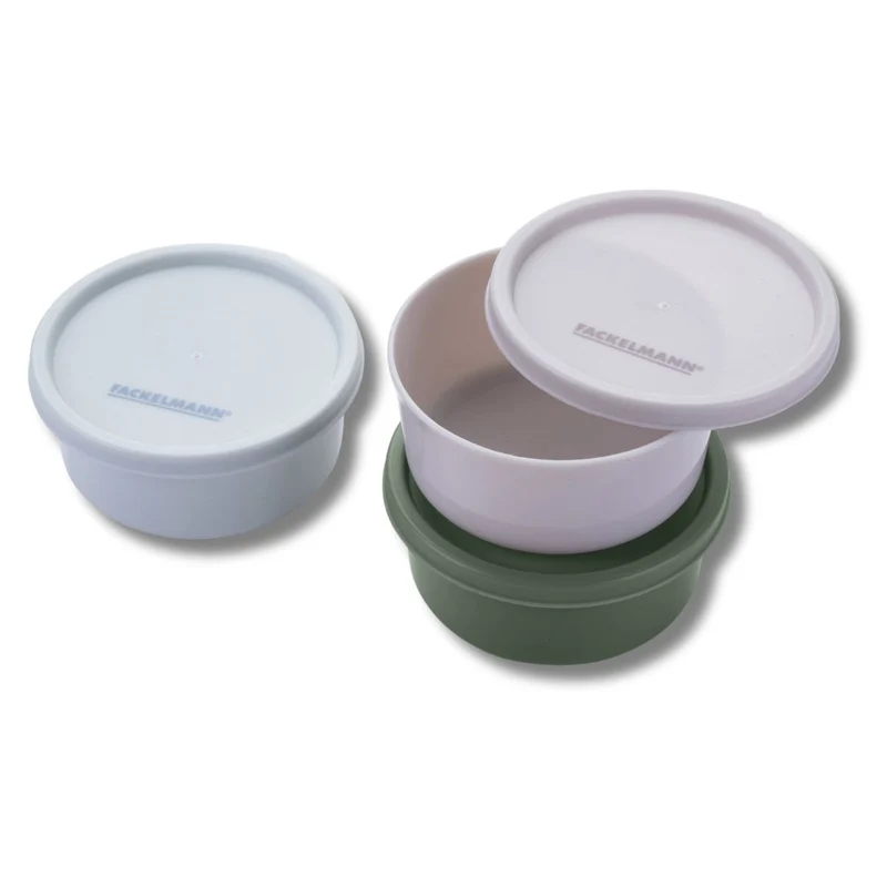 Set de 3 boîtes rondes à sauce ou épices Fackelmann Storage