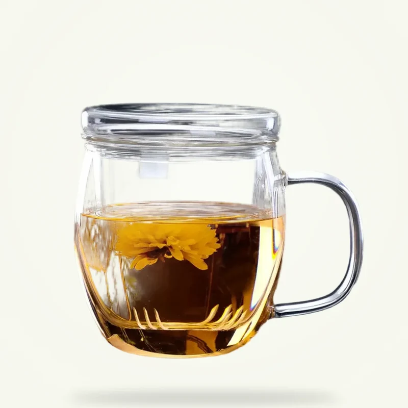 Petite Théière en Verre avec Filtre