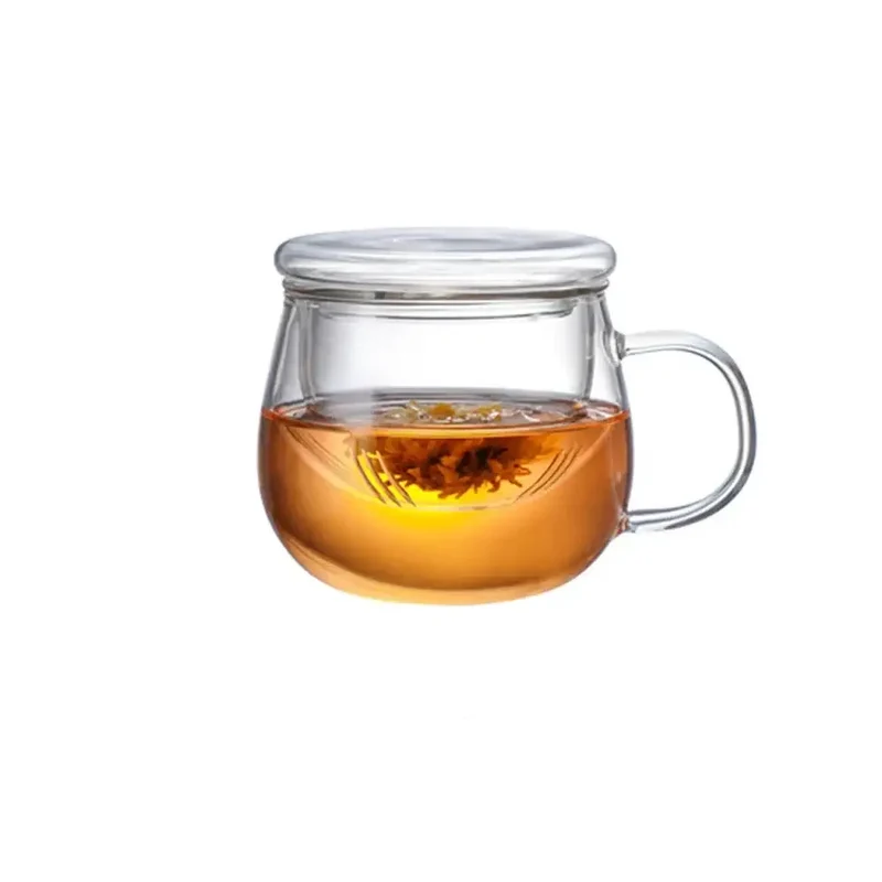 Petite Théière en Verre avec Filtre