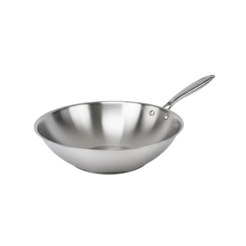 Wok 28 cm en inox 18/10 Triply Fackelmann Vita3