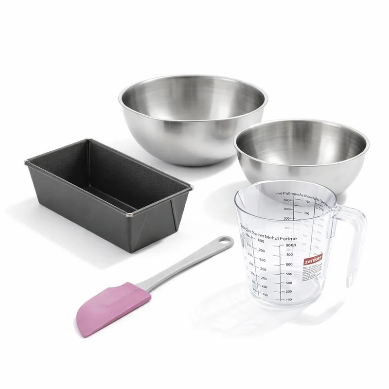 Set de 5 ustensiles de pâtisserie moule à gâteaux bols spatule pâtisserie et verre doseur Spécial mini Spécial mini Zenker Spécial mini