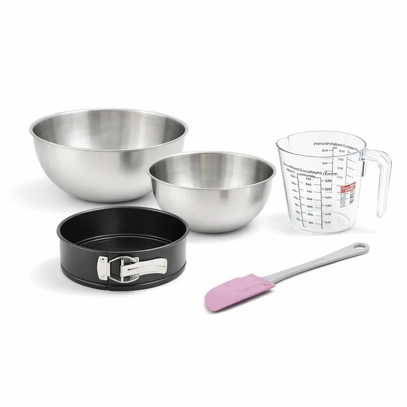 Set de 5 ustensiles de pâtisserie moule à manqué bol spatule pâtisserie et verre doseur Spécial mini Spécial mini Zenker Spécial mini