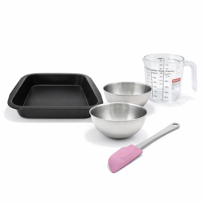 Set de 5 ustensiles de pâtisserie moule à gâteaux bol spatule pâtisserie et verre doseur Spécial créative Spécial créative Zenker Spécial créative