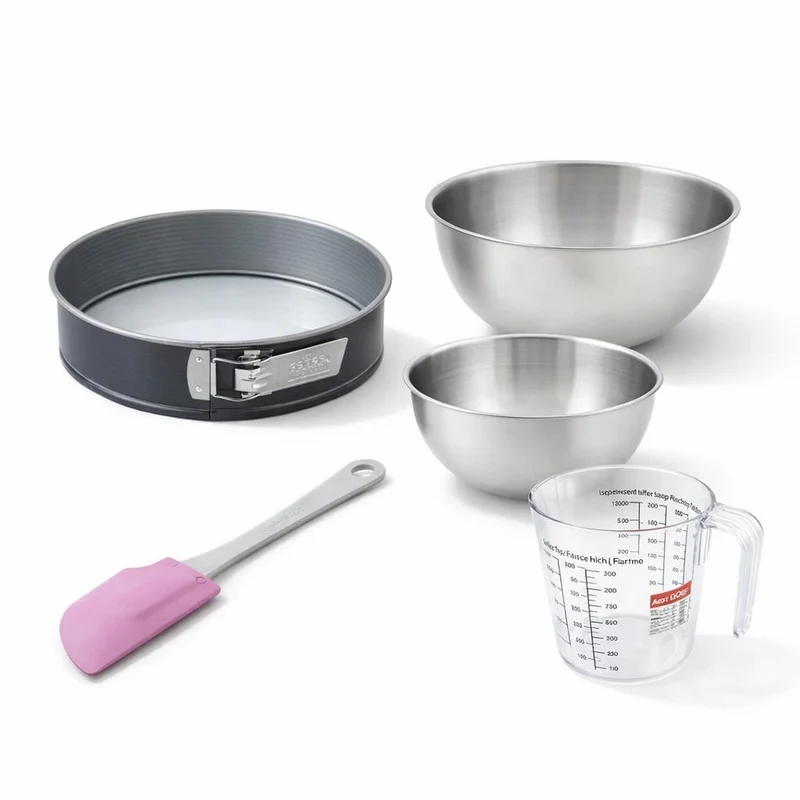Set de 5 ustensiles de pâtisserie moule à gâteaux bol spatule et verre doseur Zenker Energy