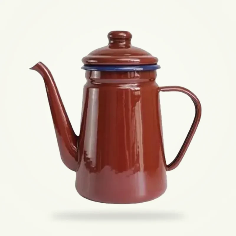 Bouilloire Porcelaine Émaillée Marron