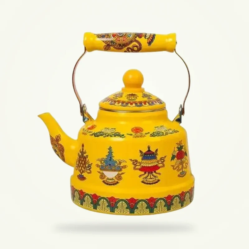 Bouilloire vintage Symboles bouddhistes