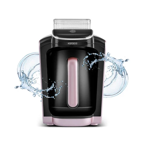 Karaca Hatır Aqua Machine à Café Turque Automatique avec Réservoir d’Eau, Rose Gold